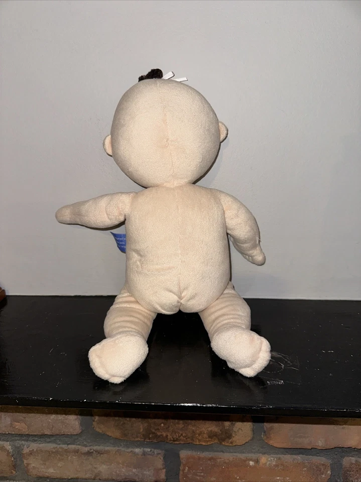 "Muñeco de peluche bebé niña rubio mejillas rosadas North American Bear Co 15""" Foto 4 de 4