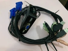 IOGear 2-Ports External USB KVM With Audio Switch Model 'GCS72U' Used