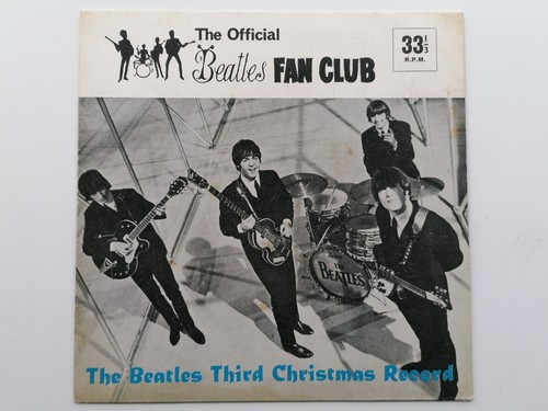 THE BEATLES FAN CLUB FLEXI DISC RECORD 1965 THIRD CHRISTMAS RECORD - Picture 2 of 15