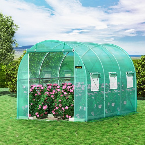 VEVOR Walkin Greenhouse 12'x7'x7' Tunnel Planter House Garden