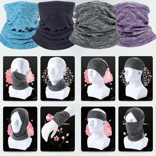 Neck Gaiter Tube Scarf Bandana Head Face Mouth Cover Snood Headwear Outdoor Cap - Picture 12 of 39