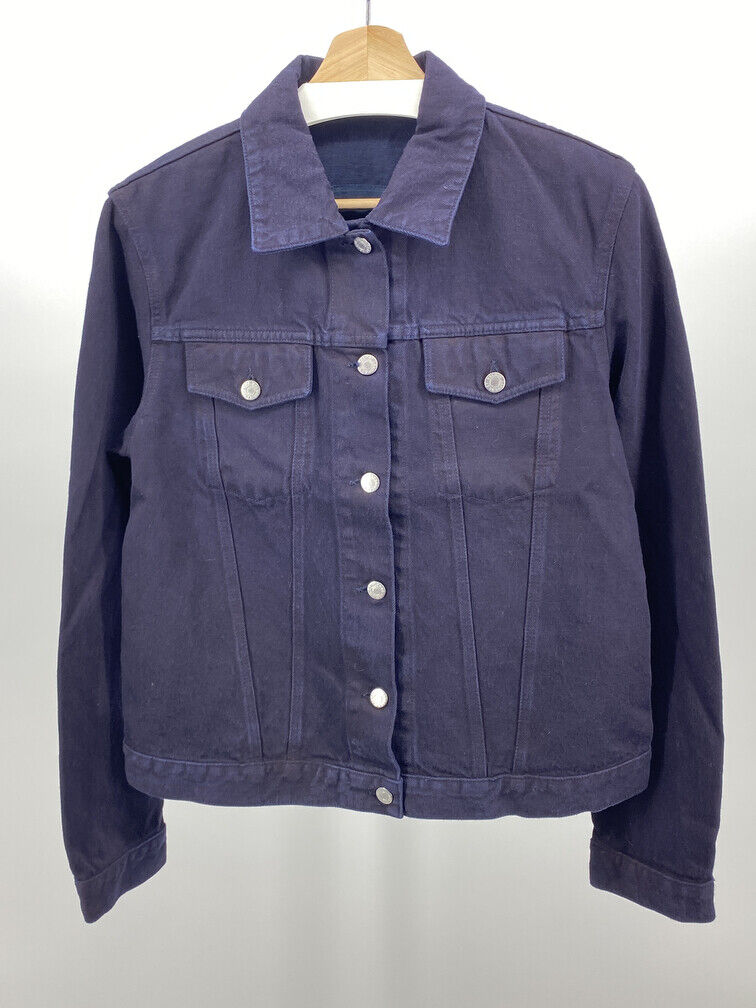 Helmut Lang Overdye Indigo Denim Jacket size 46 made in Helmut Lang Overdye Indigo Denim Jacket size 46 made in