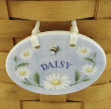 Longaberger May Series Daisy Basket Tie-On