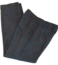 Talbots Size 12 Black Windowpane Check Silk Dress Pants LNC