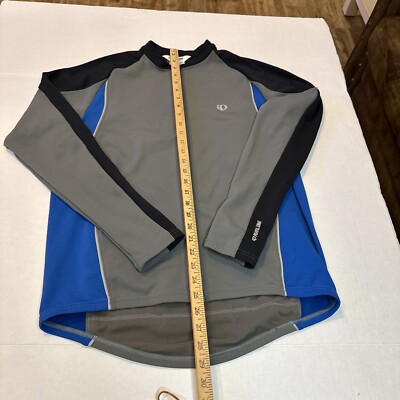 Pearl Izumi サイクルジャケット ライナー付き 青 L Pearl Izumi Cycling Jacket Gray /Blue RN 80327 Women's X-Large