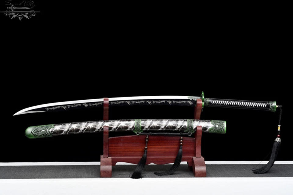 Катана ручной работы/высококачественное острое лезвие/марганцевая сталь/коллекционный меч/настоящий - Изображение 3 из 4