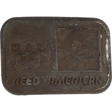 Reed Mining Tools Oilfield Worker Oil Baker Hughes 1980s Vintage Belt Buckle
