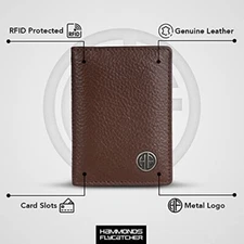 HAMMONDS FLYCATCHER Genuine Leather Card Holder for Men & Card Holder unisex.