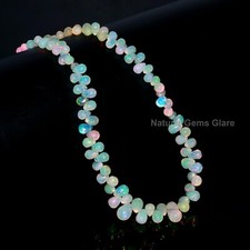 Natural Ethiopian Opal Smooth Pear Shape Beads, Ethiopian Opal Plain Beads