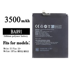 100 New High Quality Battery For Meizu 15Plus 15 M891Q M891H BA891 3500mAh