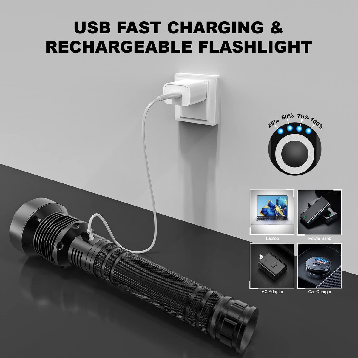 Torcia LED Kraftmax 1000W - Da Lavoro, Con Magnete, Alimentatore Di Rete - Foto 10