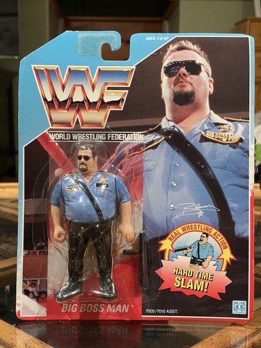 1990 Hasbro WWF Big Boss Man Vintage Action Figure...