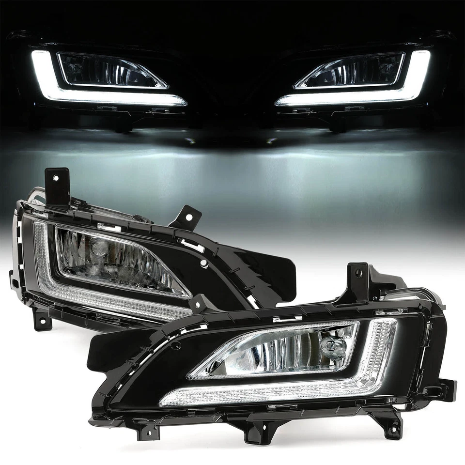 Luces antiniebla LED para Hyundai Tucson 2019 2020 2021 luces de parachoques delanteras con DRL Foto 3 de 4