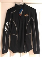 Columbia NCAA Missouri Tigers Women's Shotgun 1/4 Zip Top, M, Black, Free Ship 