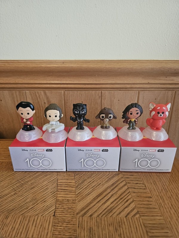 2023 McDonald's Disney 100th Happy Meal Toys Marvel Star Wars Wish BN