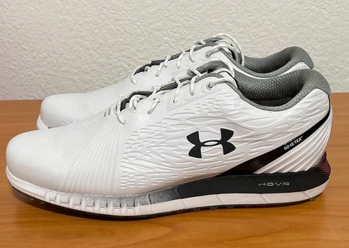 Under Armour HOVR Show SL GTX ‘White Black’ Gore-Tex Spikeless Golf Shoe Men 11 - Picture 3 of 9
