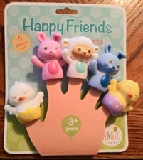 Happy Friends Finger Puppets 5 Piece Set Promotes Learning  Interactive Play Ne