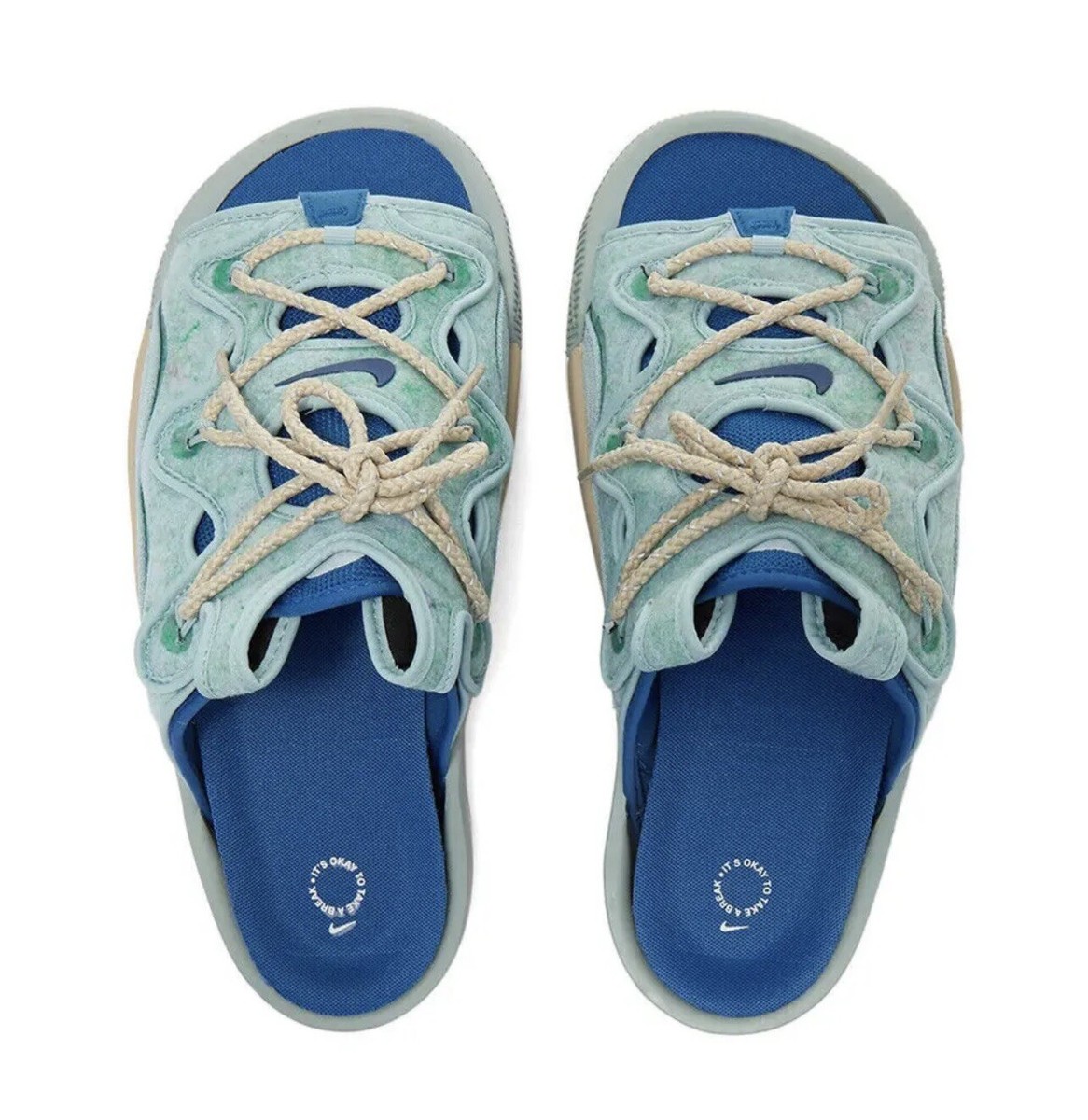 Nike Offline 2.0 Sandals Mens Ocean Cube Marina Blue DJ6229 300 sz