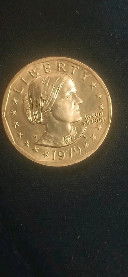 1979-P SBA$1 Susan B. Anthony Dollar with Dye Breaks and Double Dying - Image 4 of 4