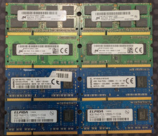 DDR3 / DDR3L PC3 / PC3L 12800 1600mhz - sodimm - Laptop RAM - 8gb 2x4gb sets