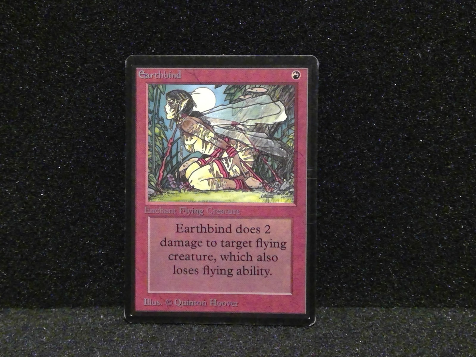 Earthbind Beta LP-MP Red Common MAGIC THE GATHERING MTG CARD