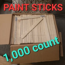 Paint Mixing Stirring Sticks Wood  1000 count (case) lifetime supply