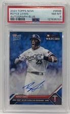 2023 Topps Now MLB Baseball ROYCE LEWIS AUTO Blue Autograph #2/49 PSA 8 TWINS SP
