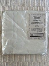 Vtg Chatham ORLEANS White Acrylic Blanket 70  x90  USA Made NOS 2nds NIP