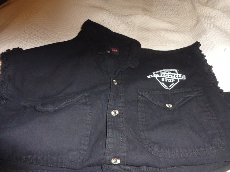 frio canyon motorcycle stop leakey texas medium black cotton sleeveless