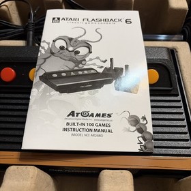 Atari Flashback 6 Classic Game Console 100 Built-In Games with Wireless Controls