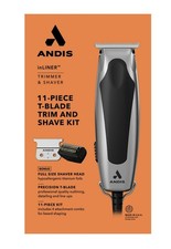 Andis inLiner T-Blade Trimmer  Full Size Shaver Head 11-Piece Kit - Made In USA