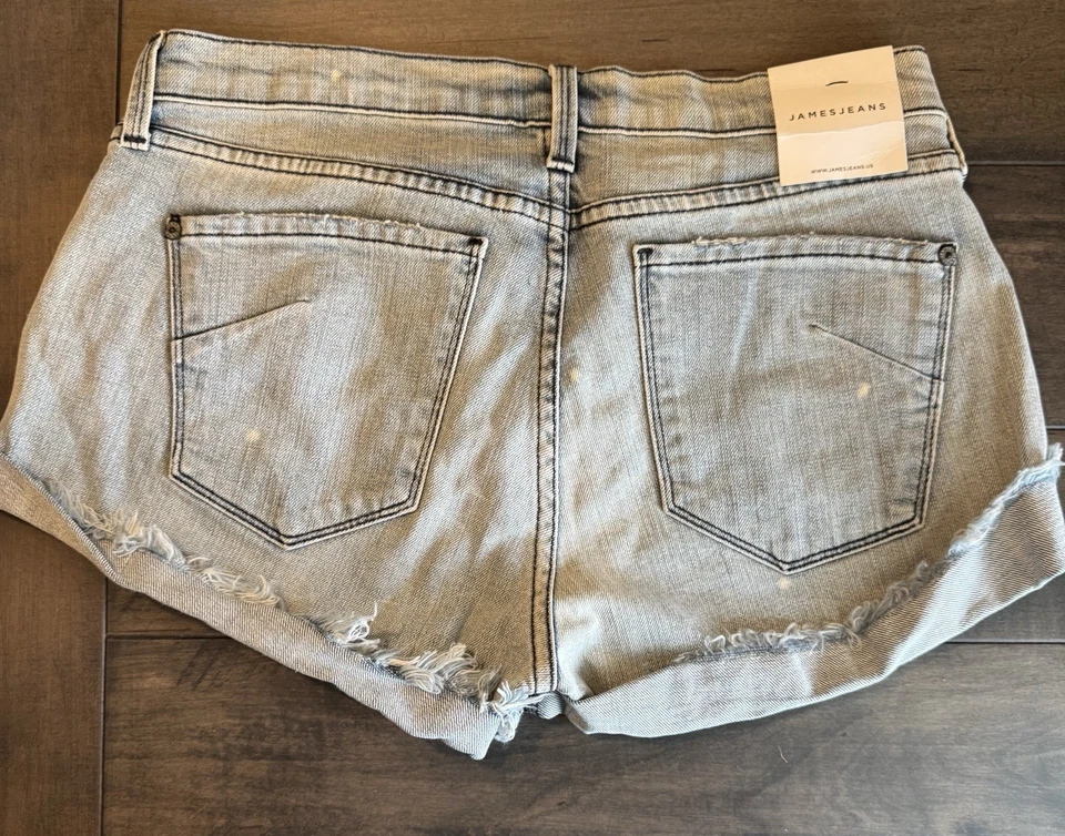 Pantalones Cortos para Mujer James Jeans Charlie Sueltos Boyfriend Denim Jean Dobladillo Enrollado 27 Foto 2 de 2