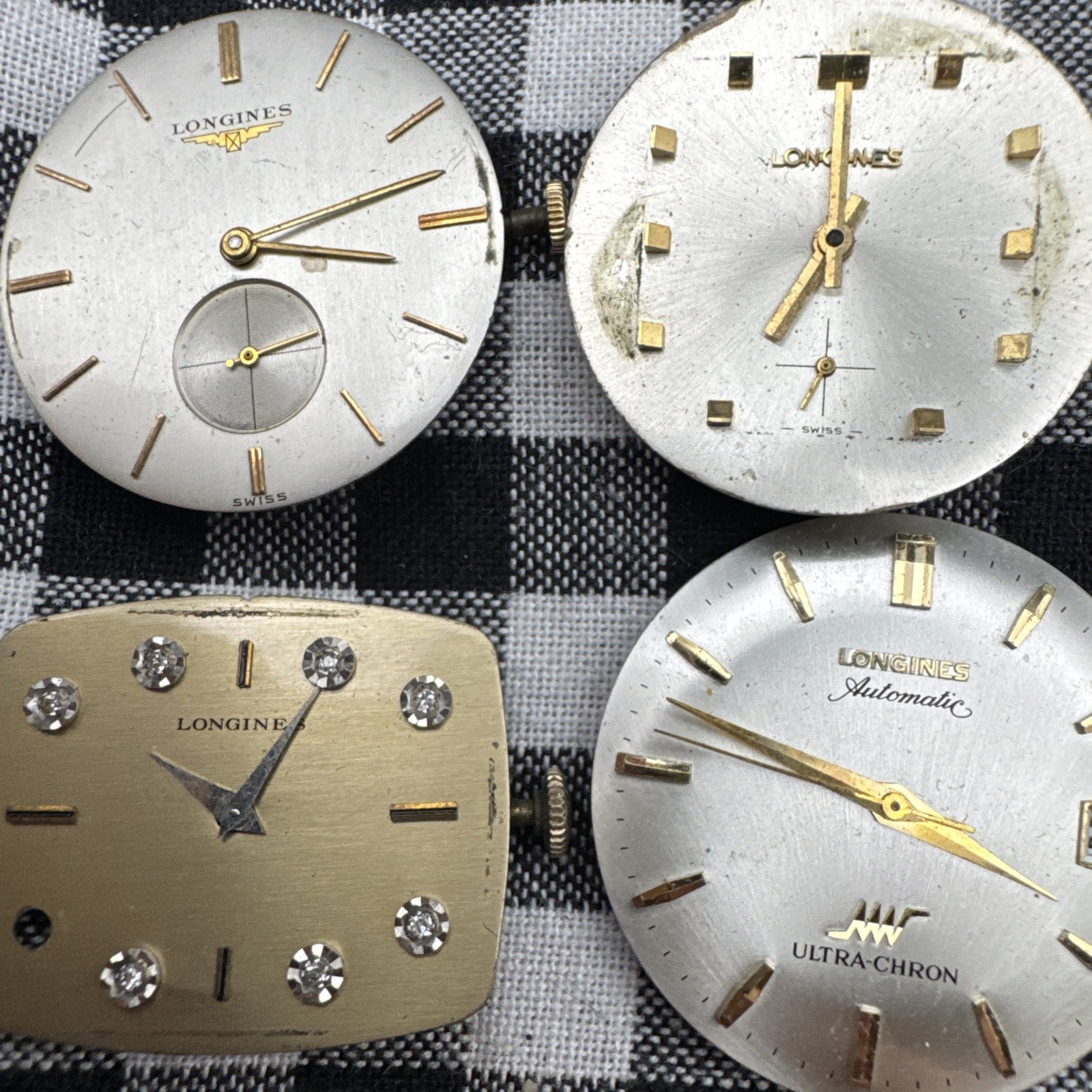 Vintage Mechanical 4 Mvmt For Longines 874 Dial Repair Automatic Men’s - vintagewatches.pk