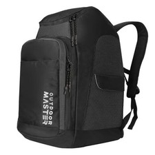 50L Ski Boot Bag-Ski and Snowboard Boots Travel Backpack with Classic Black