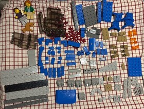 Lego CiTY - 60117 Van & Caravan complete parts, missing 2 stickers w instruction