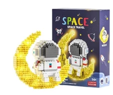 Space Astronaut Nano Building Block Set 368PCS – Moon & Astronaut Toy Model