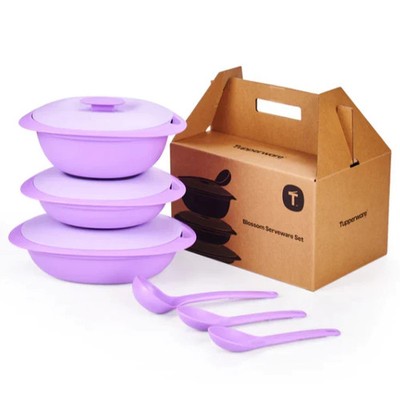 Tupperware Blossom Serveware Microwaveable serving with Gift Box (3 Pcs)