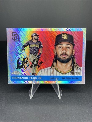 2025 Topps Chrome Platinum Fernando Tatis Jr. Padres #140 Logo Fractor 36/499