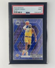 2024-25 Mosaic LeBron James Blue Mosaic #/199 Lakers PSA 9