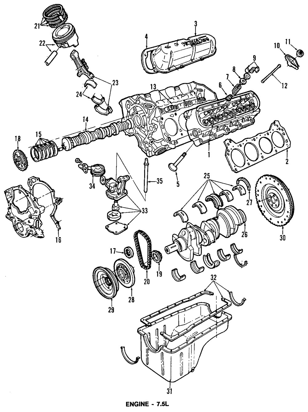 Rodamiento para Ford F-250 HD F-350 E-350 Econoline 1992-1997 (N/P D7AZ-6337-G)