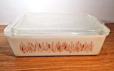 Vintage Proctor Silex Slow Cook Casserole Dish w Lid Autumn Harvest