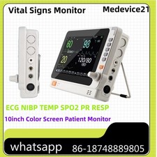 10-inch Portable Multi-parameter Vital Signs Monitor ECG NIBP TEMP SPO2 PR RESP