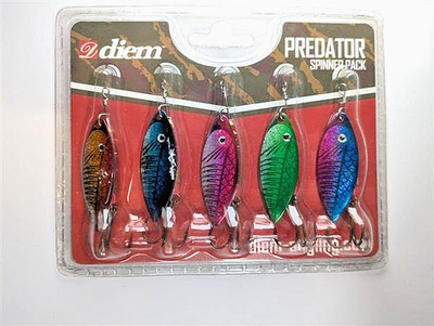 Diem Predator Spinner Pack - verschiedene Köderspinner für Hecht, Barsch & Zander