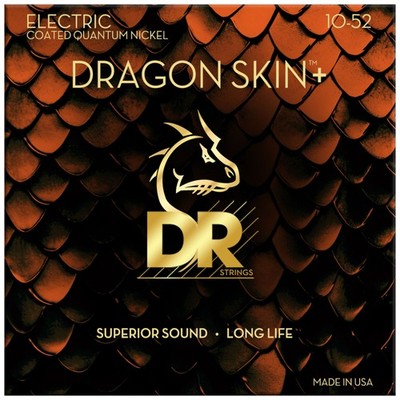 DR DEQ-10/52 Dragon Skin+ Electric Guitar Strings 10-52 - E-Gitarrensaiten