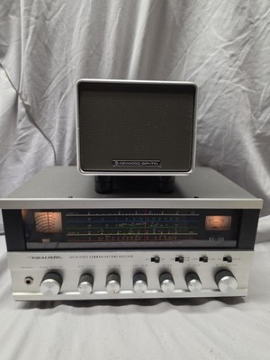 Realistic DX-160 Communications Receiver & Kenwood SP-150 Speaker *Powers on*