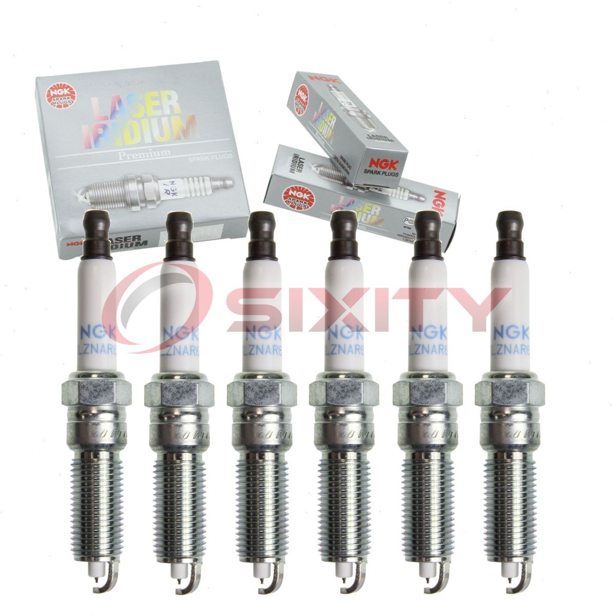 6 pc NGK 94051 SILZNAR6D9 Laser Iridium Spark Plugs for 12637197 Ignition ln