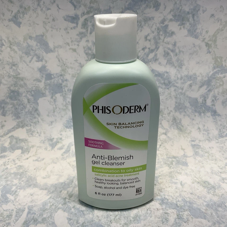 Phisoderm Anti Blemish Gel Cleanser 6oz ( Lot of 2 ) New - Image 2 of 4