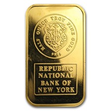 1/2 oz Gold Bar - Johnson Matthey (Republic Bank New of York) 4489.54 per troy oz