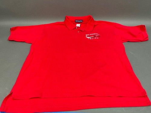 Miss Budweiser Hydroplane Racing Polo Herren XL rot, Fruit of the Loom
