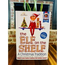 The Elf On The Shelf Christmas Brown Eye/Brown Skin Boy Elf Doll & Book Set NEW